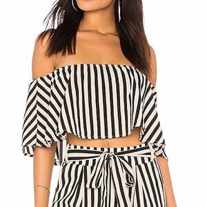 NWT Amuse Society Total Flirt Woven Crop Top XS​​​​​​​​​​​​​​​​​​​​​​​​​​​​